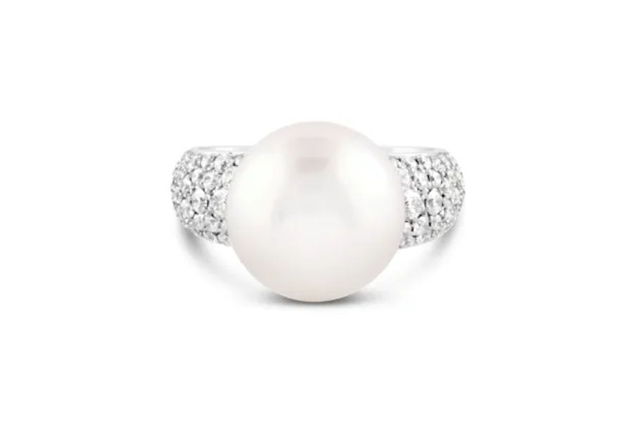 남양진주반지 PEARL 11-12MM DIA. 0.01*70/18K WG