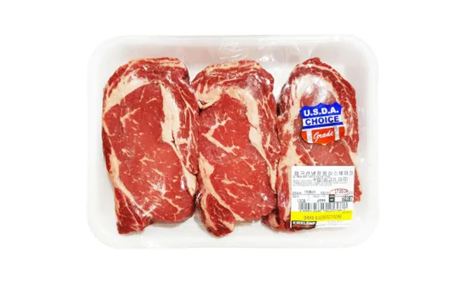 부위명 : 등심 원산지 : 미국산냉장육