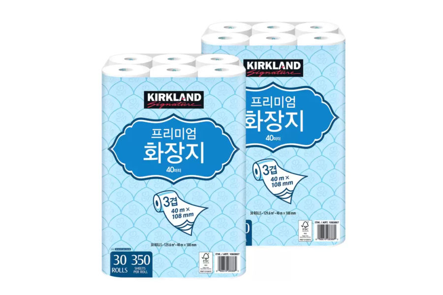 커클랜드 시그니춰 프리미엄 3겹 화장지40m x 30롤x 2
