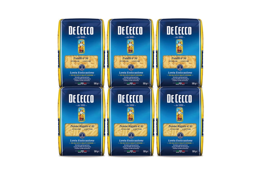 데 체코 파스타면(펜네, 푸실리) 500g x 6