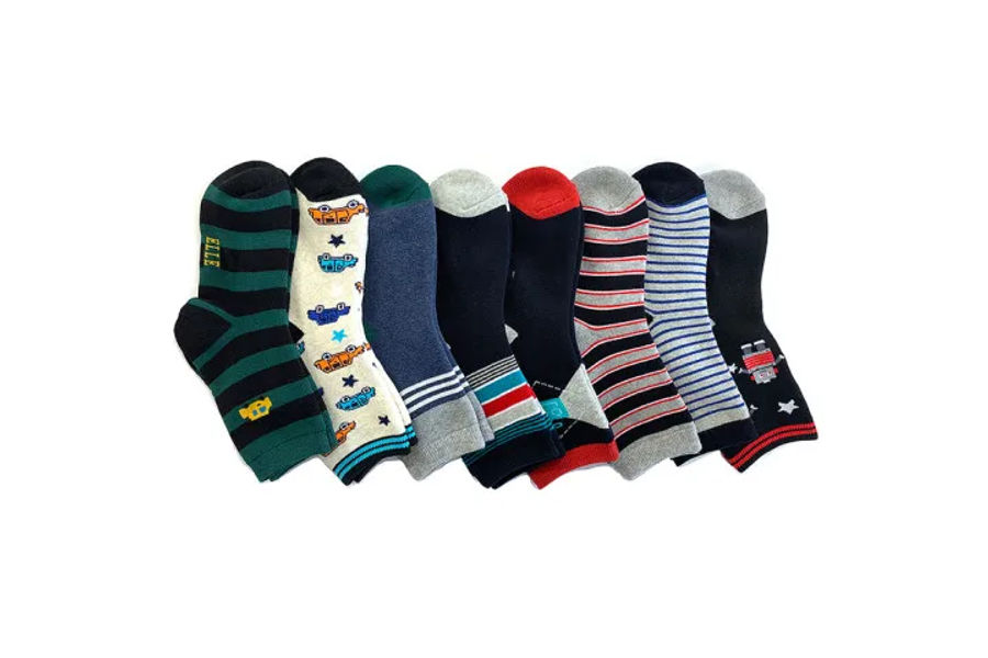 ELLE 아동 양말 8족 S,M,L ASIAN SIZE