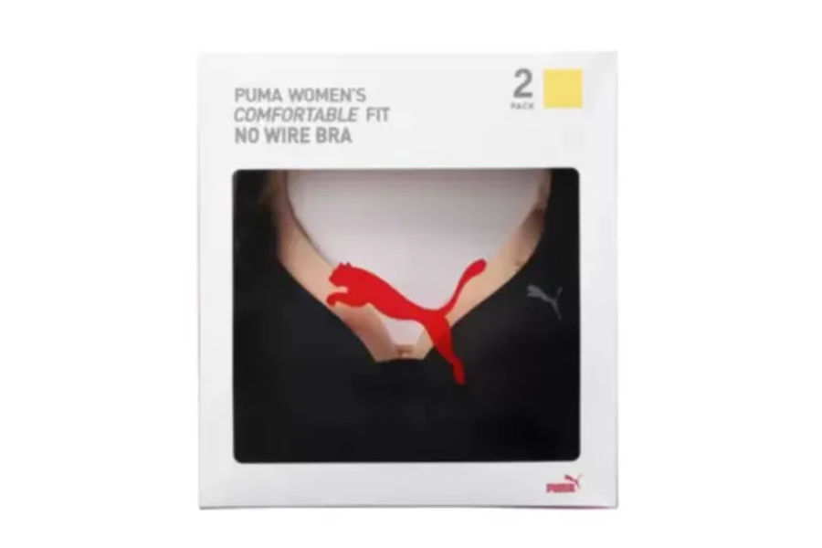 PUMA 노와이어브라 2매 75A - 85B ASIAN SIZE