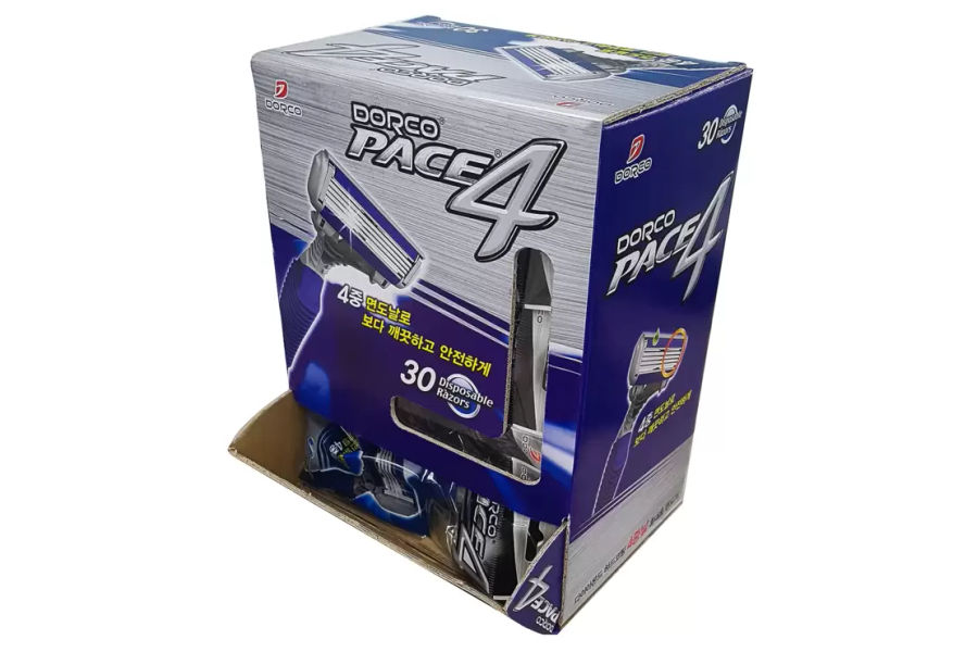 도루코 페이스4 휴대용 4중날 면도기30입