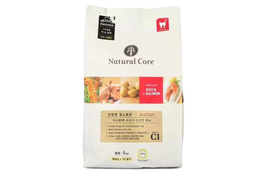 네츄럴 코어 오리&연어 고양이사료 5kg x 2