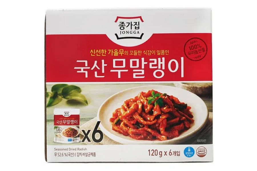 종가집 국산무말랭이 120G X 6