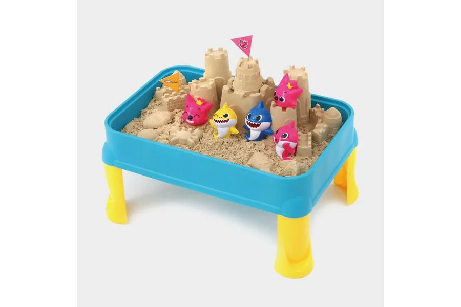 핑크퐁 모래놀이 세트 매직 테이블 포함
