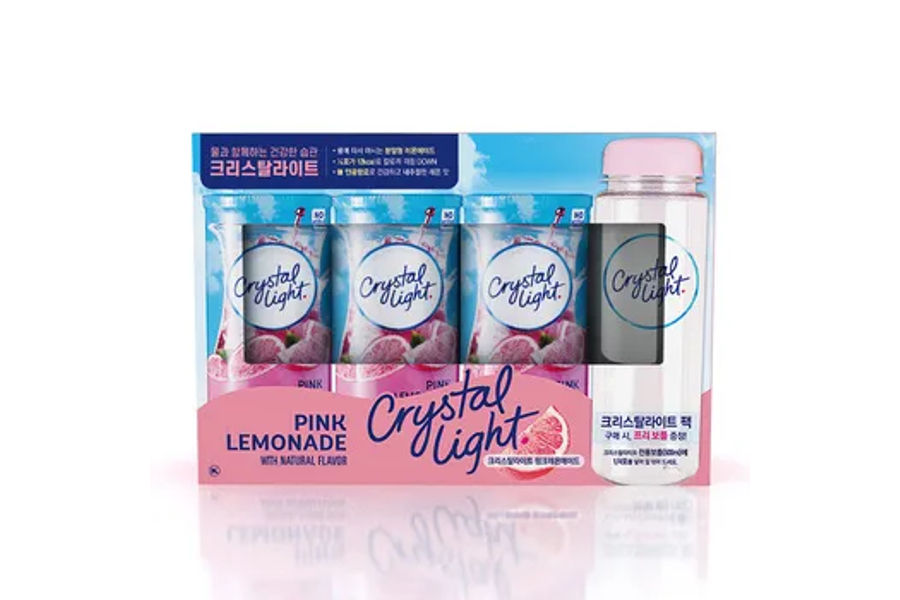 CRYSTAL LIGHT 핑크 레모네이드 13.7G X 18