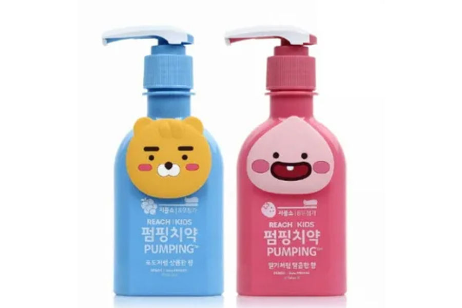 REACH KIDS 리치키즈 펌핑치약 160G X 2개