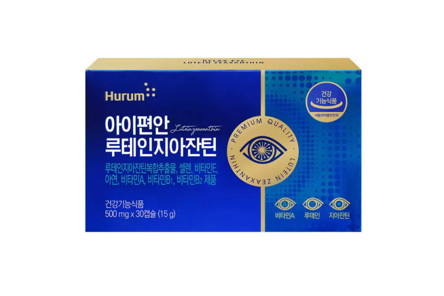 휴럼 아이편안 루테인 지아잔틴 500mg x 30캡슐 x 3