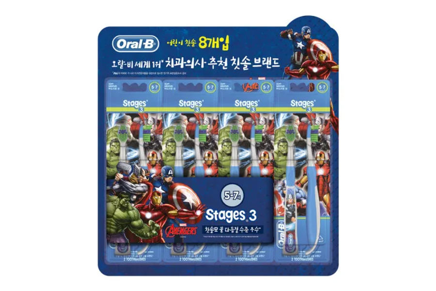 오랄비 어린이 칫솔 3단계(5~7세) 8개입