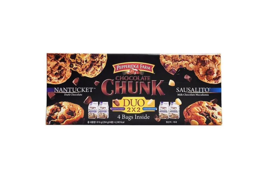 PEPPERIDGE FARM 초콜릿 천크 쿠키 816G/204GX4