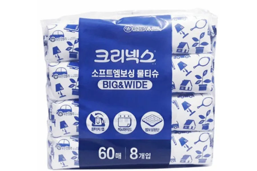 크리넥스 안심물티슈 60매X 3 + 20매X 3