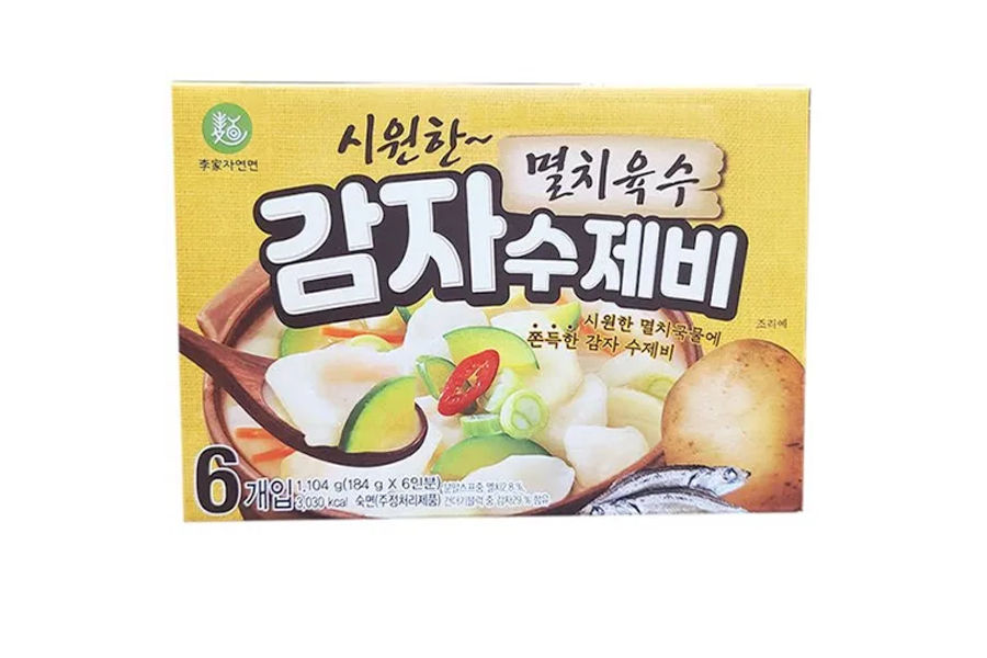 이가자연면 감자수제비 184G X 6