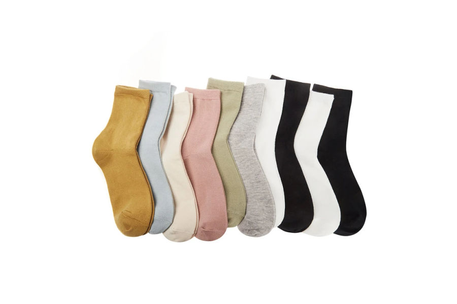 싹스탑 여성 베이직 양말 10족