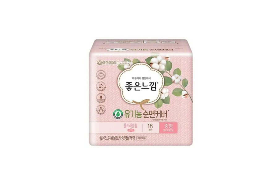 좋은느김 유기농순면 울트라슬림 날개 소형 또는 중형