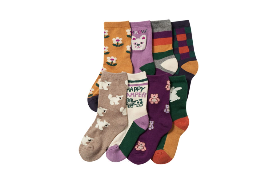 SOCKSTOP 아동 양말 8족 S,M,L ASIAN SIZE