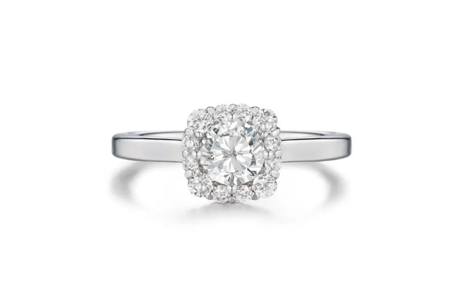 VANICH 바니찌 아자로반지 18K WG CENTER 0.5CT/VS2/F