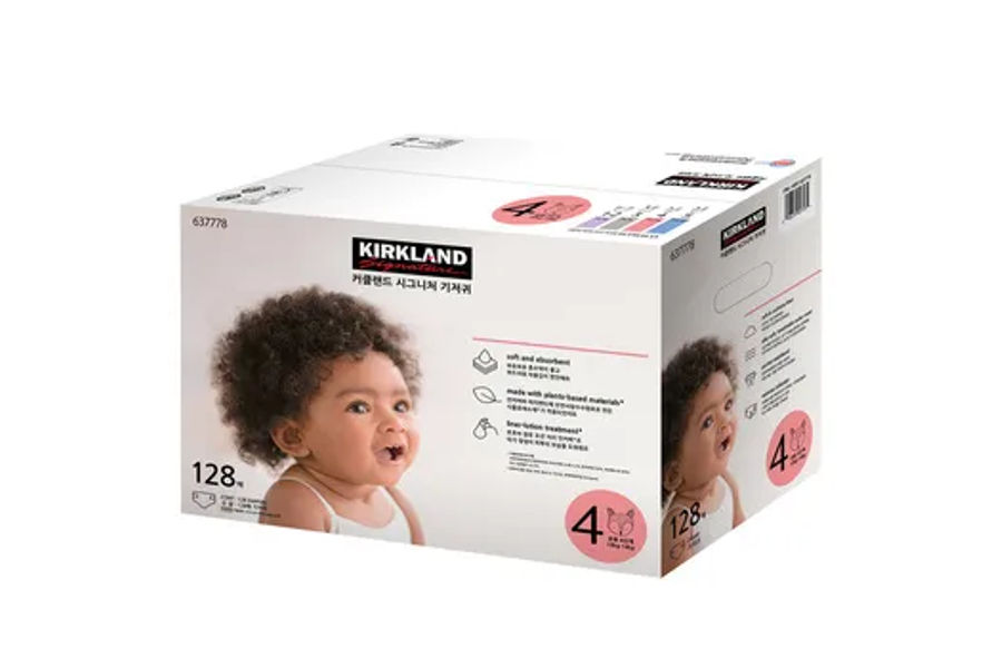 KIRKLAND SIGNATURE 기저귀 4단계, 128매