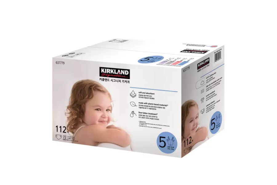 KIRKLAND SIGNATURE 기저귀 5단계, 112매