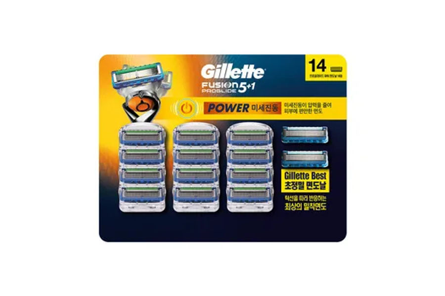 GILLETTE 질레트 프로글라이드 파워 면도날 14개