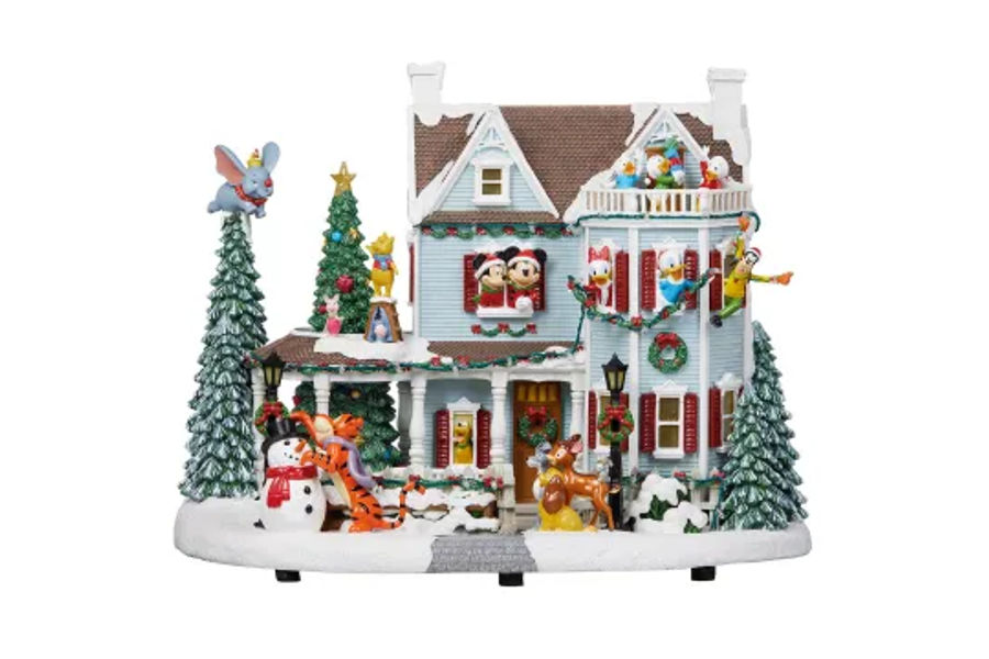 디즈니 크리스마스 하우스 멜로디장식 높이 30CM