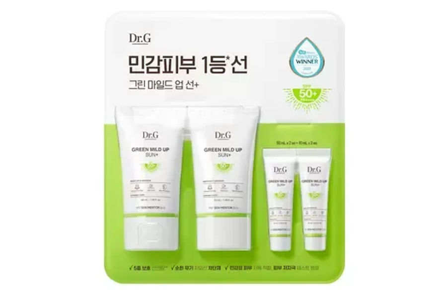 DR.G 닥터지 그린마일드업선플러스 50ML*2EA + 10ML*2EA
