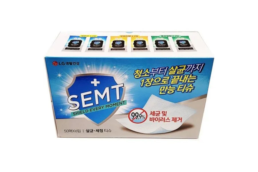 LG생활건강 다용도세정티슈 50매 X 6팩