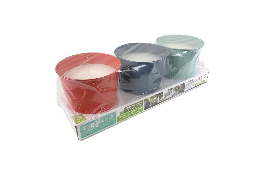 정원용/야외용 시트로넬라 향초 3개입