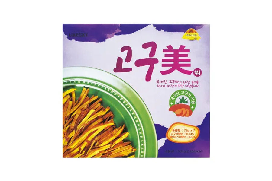 LIKESKY 고구미 고구마칩 504G / 72G X 7PK