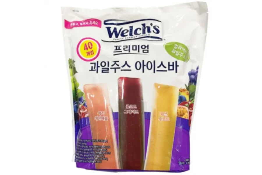 WELCHS 과일주스 아이스바 2,120ML / 53ML X 40CT