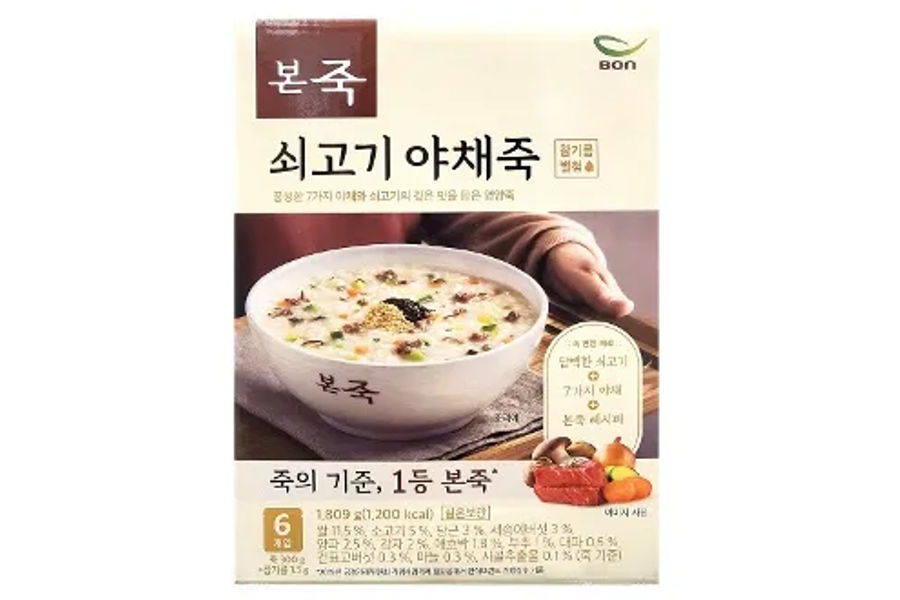 본죽 쇠고기 야채죽 300G X 8