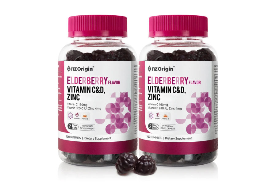 엔젯오리진 엘더베리맛비타민C&D 아연 100구미x 2병