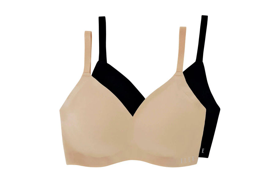 ELLE 엘르 노와이어브라 2개 75A - 85B ASIAN SIZE