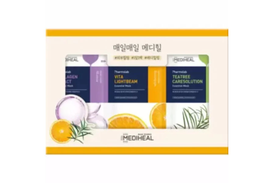 메디힐마스크팩 27EA 티트리, 콜라겐 비타라이트빔