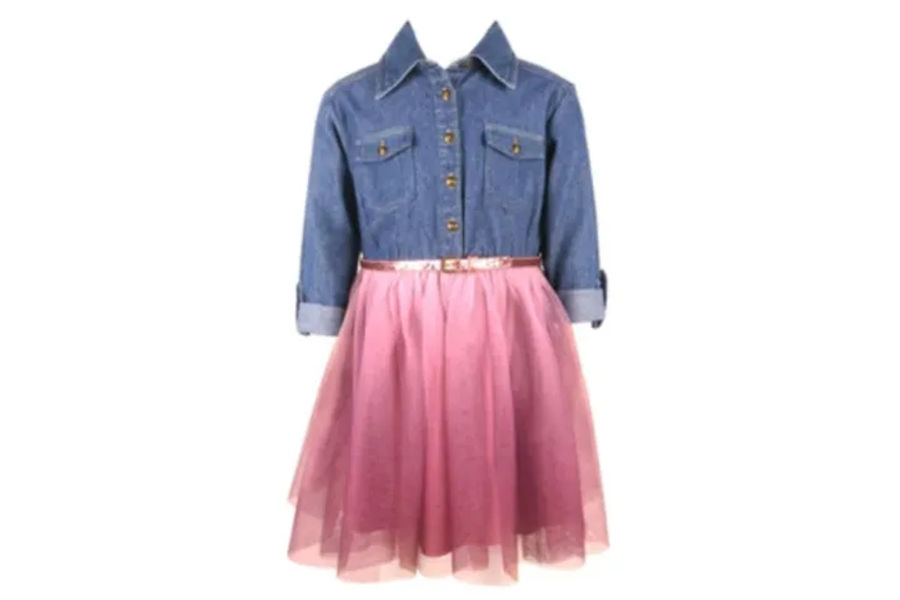 ZUNIE 여아 원피스 5,6,7,8,10 US SIZE