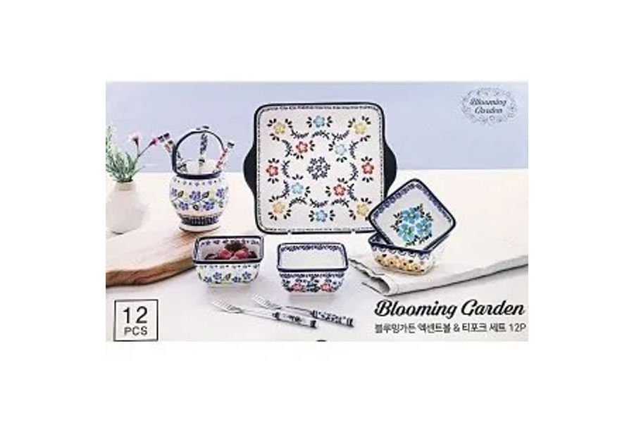 블루밍가든 엑센트볼&티포크 12P
