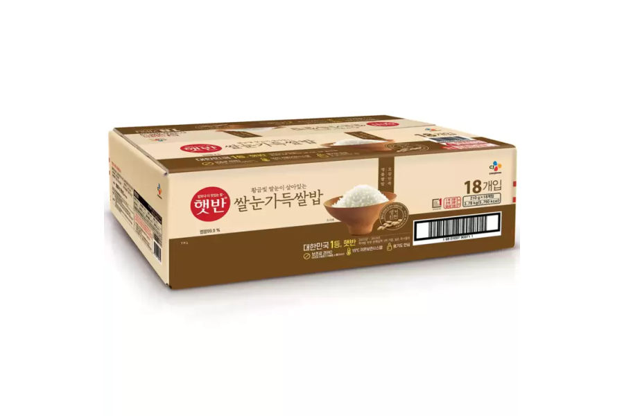 CJ 햇반 쌀눈가득쌀밥 210g x 18