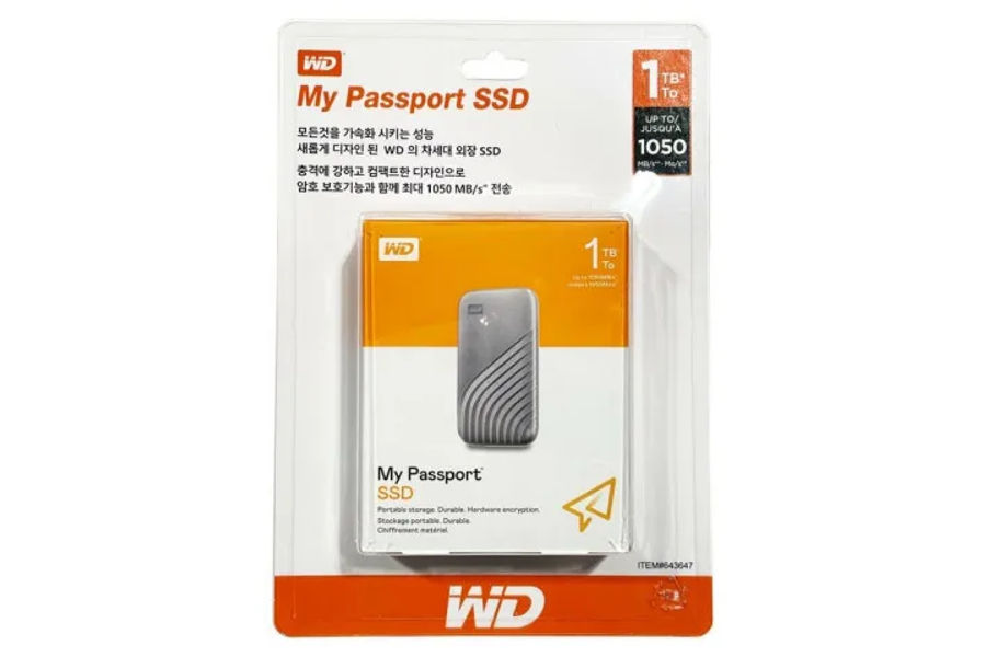 WD 웨스턴디지털 SSD 외장하드 1TB