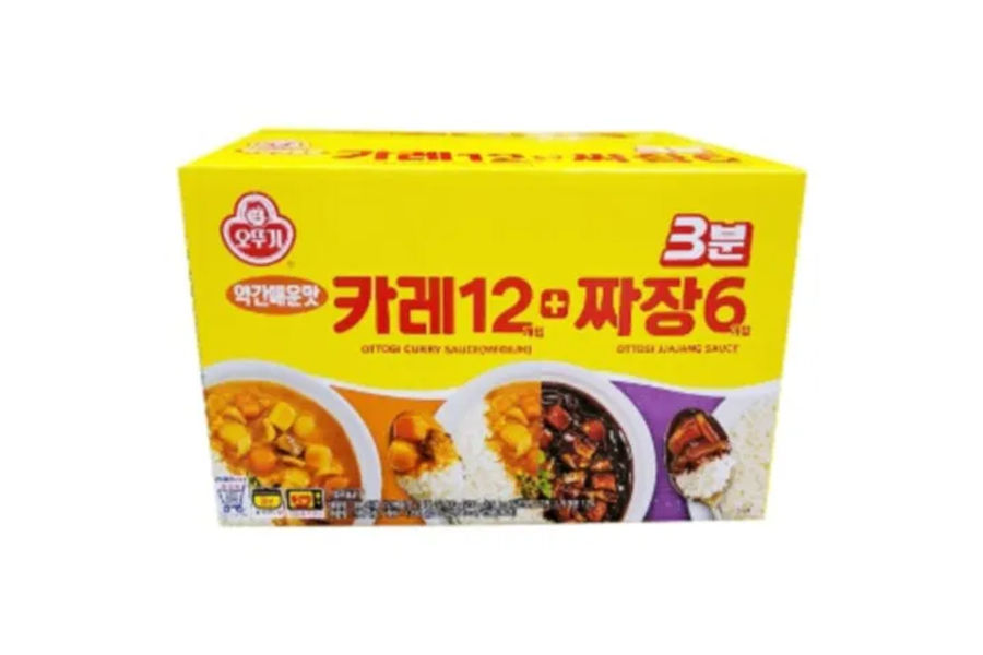 오뚜기 3분 카레&짜장 200G X 12 + 200G X 6