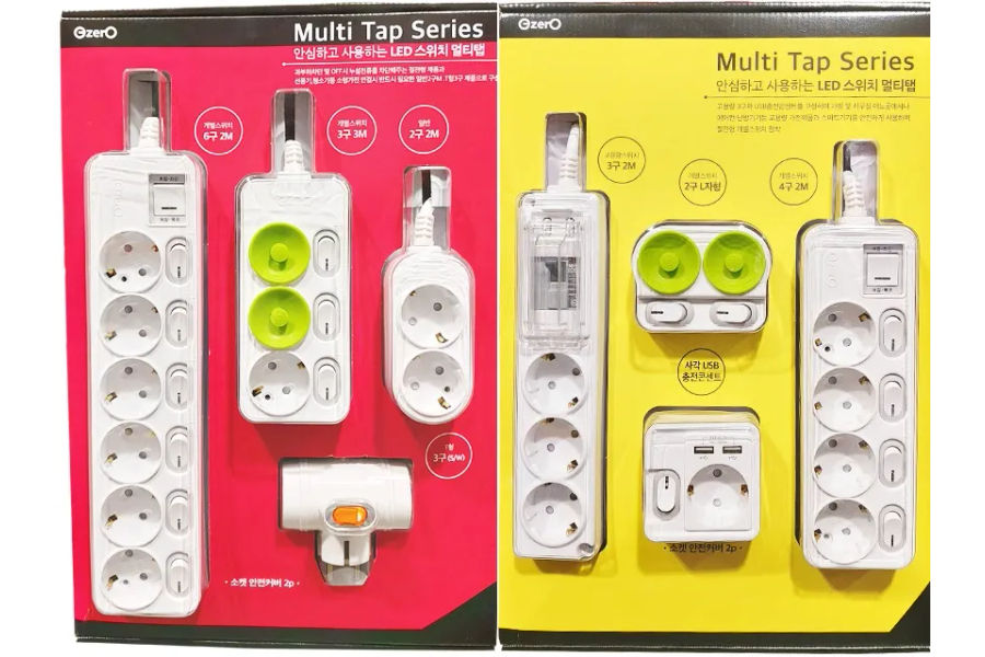 개별 멀티탭 4종 세트 2가지 구성