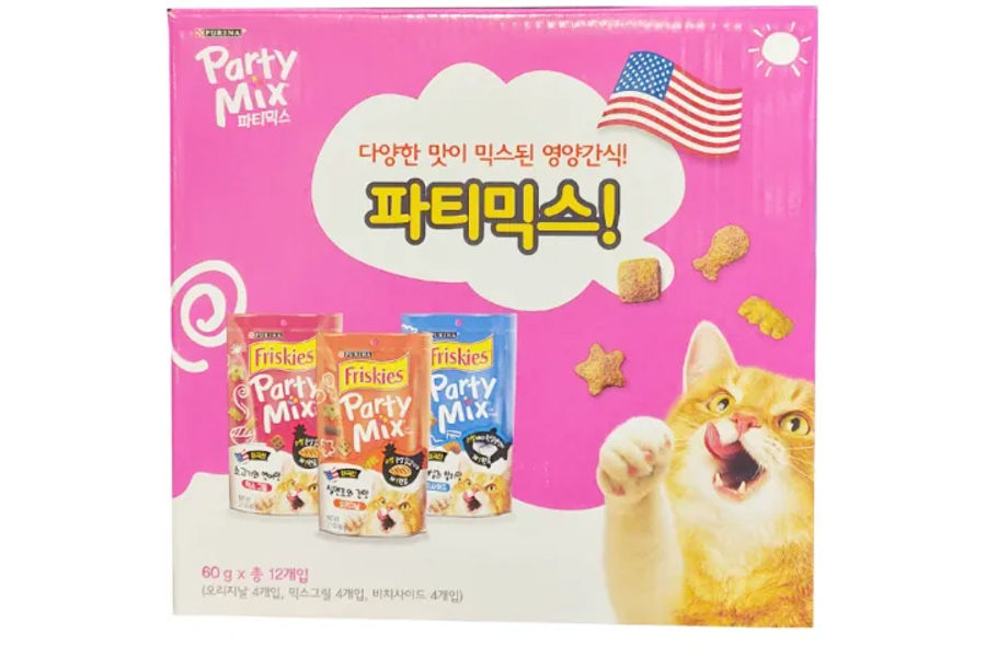 프리스키 파티믹스버라이어티 반려묘간식 60G X 12