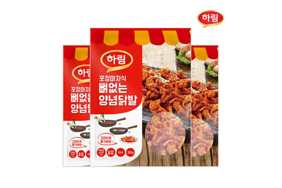 하림 뼈없는 불닭발 300G X 4