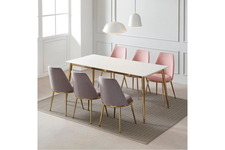 핀란디아 세라믹 6인 식탁 세트