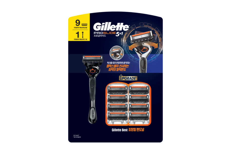 GILLETTE 질레트 프로글라이드 면도기세트1+9
