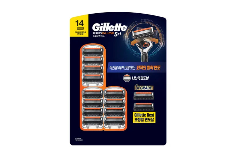 GILLETTE 질레트 프로글라이드 면도날 14개