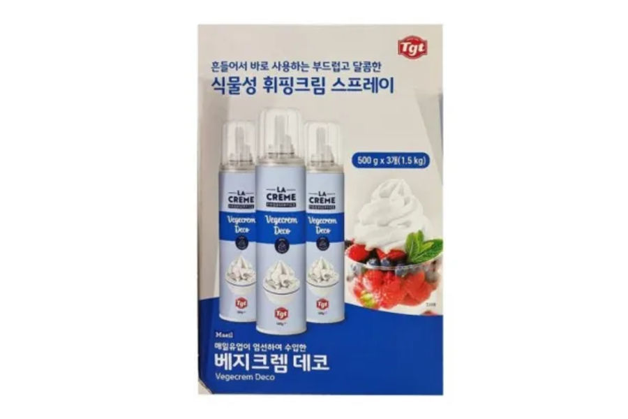 매일유업 휘핑크림24% 500GX3, 스프레이타입