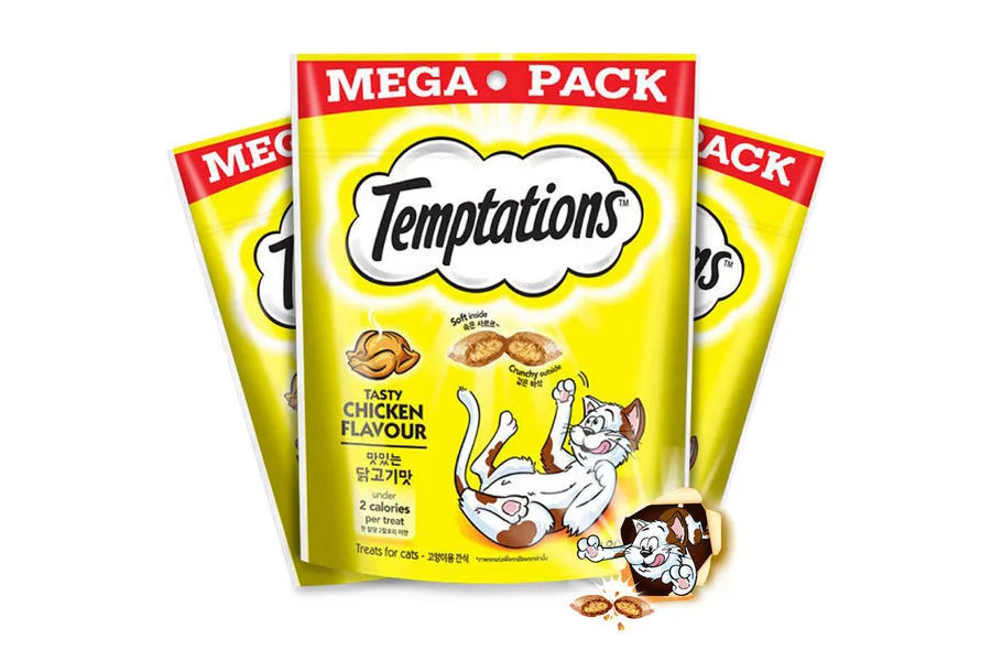 템테이션 반려묘 간식 350G X 2 / 닭고기맛