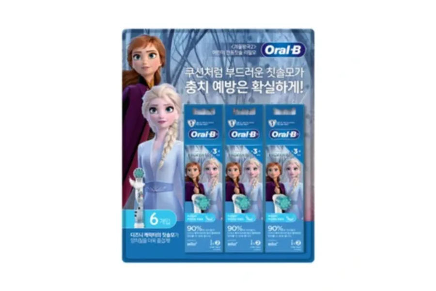 ORAL-B오랄비 전동칫솔모6개 아동용