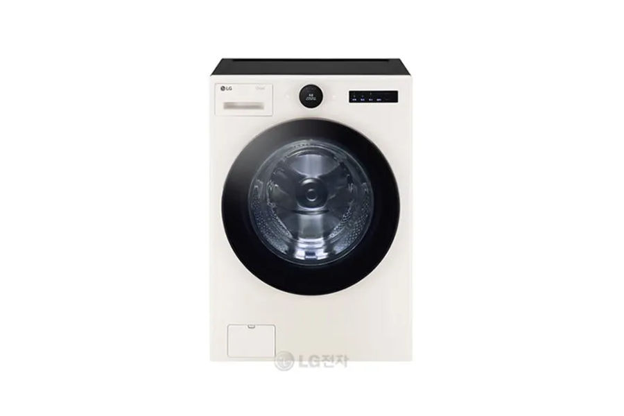 LG 오브제 세탁기24KG, 네이처베이지