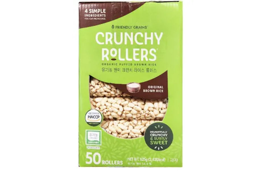 CRUNCHY ROLLERS 유기농 현미강정 625G / 125G X 5PK